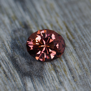 Malaya Garnet - Sunset Orange to Pink Red Color Shift Oval 1.14 cts.