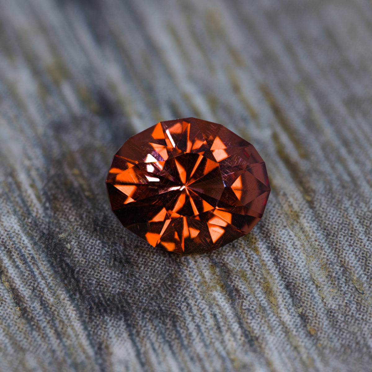 Malaya Garnet - Sunset Orange to Pink Red Color Shift Oval 1.14 cts.