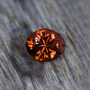 Malaya Garnet - Sunset Orange to Pink Red Color Shift Oval 1.14 cts.
