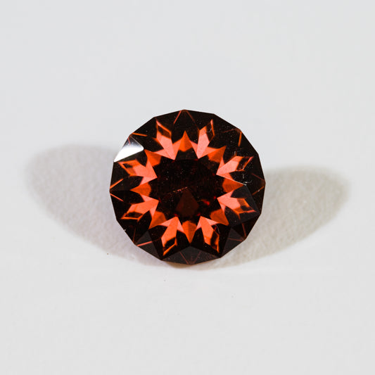 Malaya Garnet - Sunset Orange to Pink Red Color Shift Round 1.52 cts.