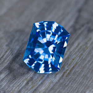 6.15 ct Royal Bllue Topaz Precision Cut Lucciola Design